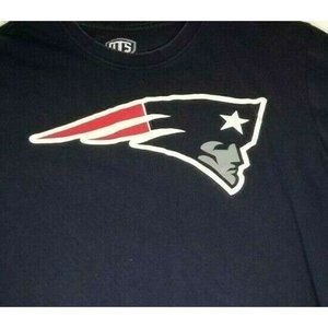 OTS New England Patriots Men's (M) Navy T-shirt (T1D)
